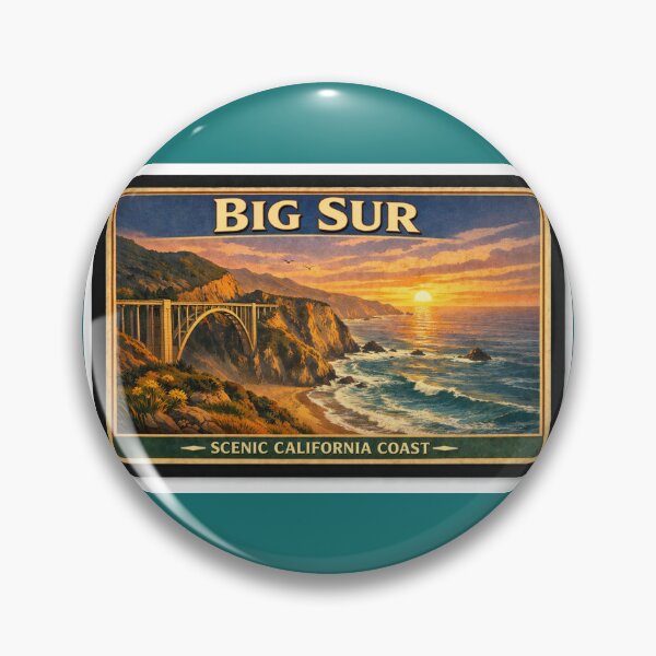 Item preview, Big Sur California Coast Poster designed and sold by Halifaxartguy.