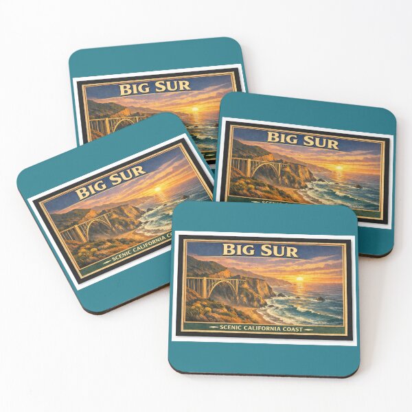Item preview, Big Sur California Coast Poster designed and sold by Halifaxartguy.