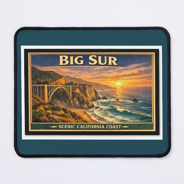 Item preview, Big Sur California Coast Poster designed and sold by Halifaxartguy.