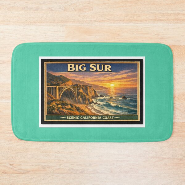 Item preview, Big Sur California Coast Poster designed and sold by Halifaxartguy.