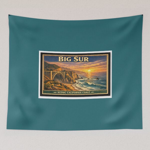 Item preview, Big Sur California Coast Poster designed and sold by Halifaxartguy.
