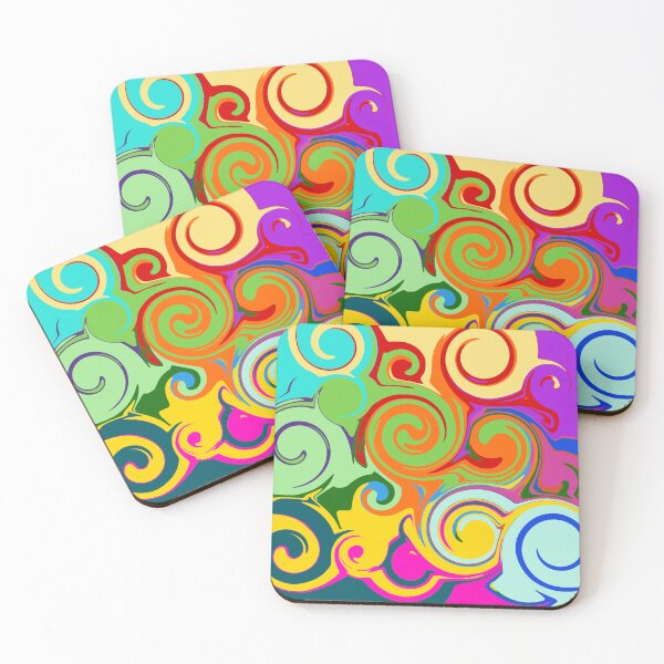 Item preview, swirls of the rainbow  designed and sold by LostThenFoundas.