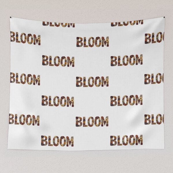 Item preview, Bloom Floral Typography Vintage Pressed Wildflower Letters Botanical Cottagecore Word Art designed and sold by RoPrincess.