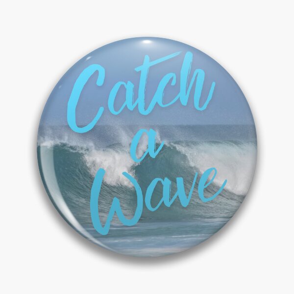 Item preview, Aqua Blue CATCH A WAVE Over Oceans Waves designed and sold by trixie666.