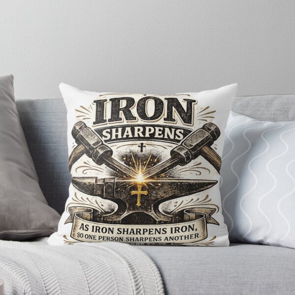 Item preview, Iron Sharpens Iron Proverbs 27:17 Christian Design designed and sold by ButterflyHolly Resource.