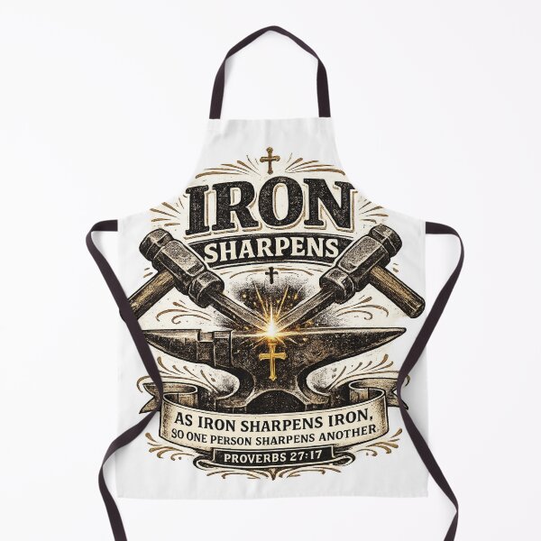Item preview, Iron Sharpens Iron Proverbs 27:17 Christian Design designed and sold by ButterflyHolly Resource.