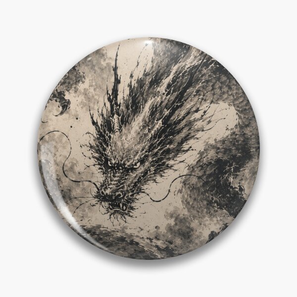 Item preview, Majestic Japanese Ink Dragon designed and sold by  Silent Japan Studio.