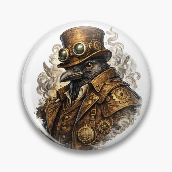 Item preview, Steampunk Raven designed and sold by VerdePegajoso.