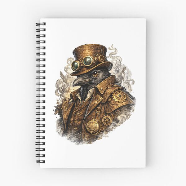 Item preview, Steampunk Raven designed and sold by VerdePegajoso.