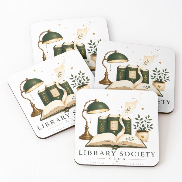 Item preview, Library Society Club – Book Lover Library Reading Gift Botanical Illustration designed and sold by Digital Culture Studio.