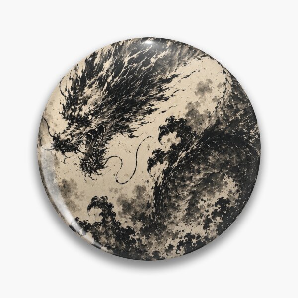 Item preview, Japanese Dragon in Ink Storm designed and sold by  Silent Japan Studio.