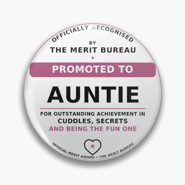 Item preview, New Auntie Gift | Promoted to Auntie Pregnancy Announcement Award designed and sold by TheMeritBureau.