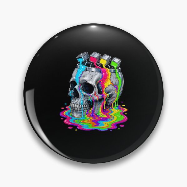 Item preview, Trippy Colorful Skull designed and sold by bobcatmarty.