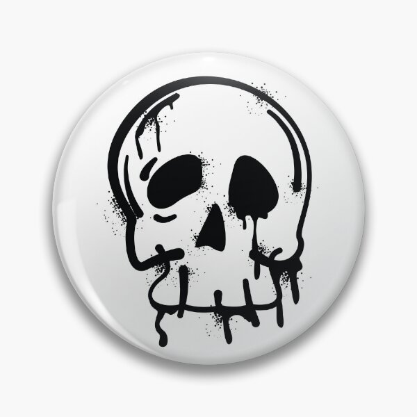 Item preview, Distressed Melting Skull With Dripping Bones designed and sold by ndesigne.