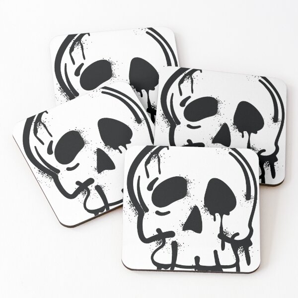 Item preview, Distressed Melting Skull With Dripping Bones designed and sold by ndesigne.