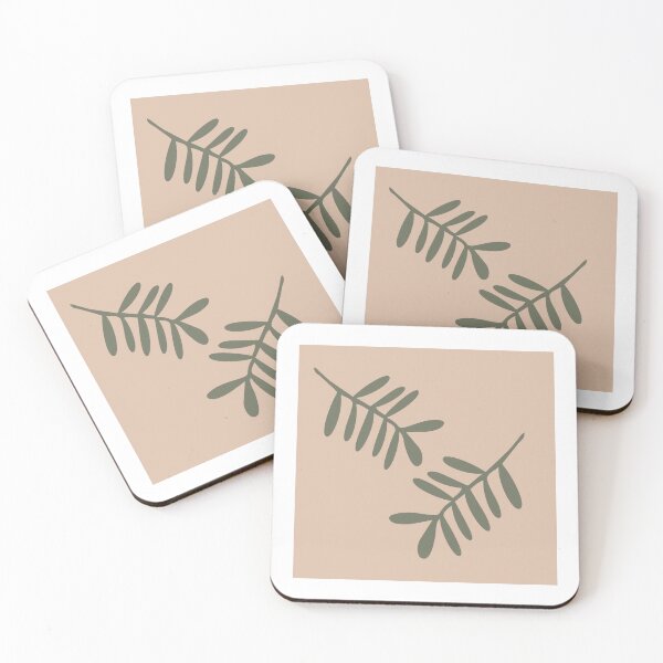 Item preview, Minimalist Sage Green Botanical Olive Branches on Blush Pink designed and sold by FawnFeatherCo.