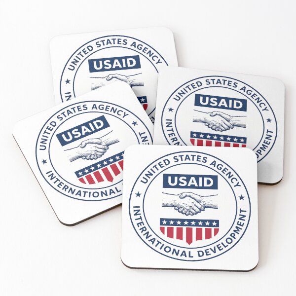 Item preview, USAID International Development Sticker – Classic Humanitarian Handshake Emblem designed and sold by CositaByEs.