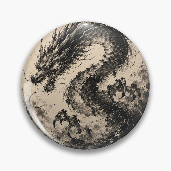 Item preview, Golden Enso Japanese Dragon designed and sold by  Silent Japan Studio.