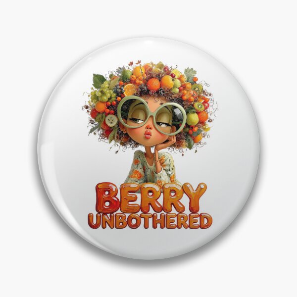 Artikelvorschau, Niedliches 3D-Cartoon-Frucht-Afro-Mädchen – Berry Unbothered entworfen und verkauft von colormystory.