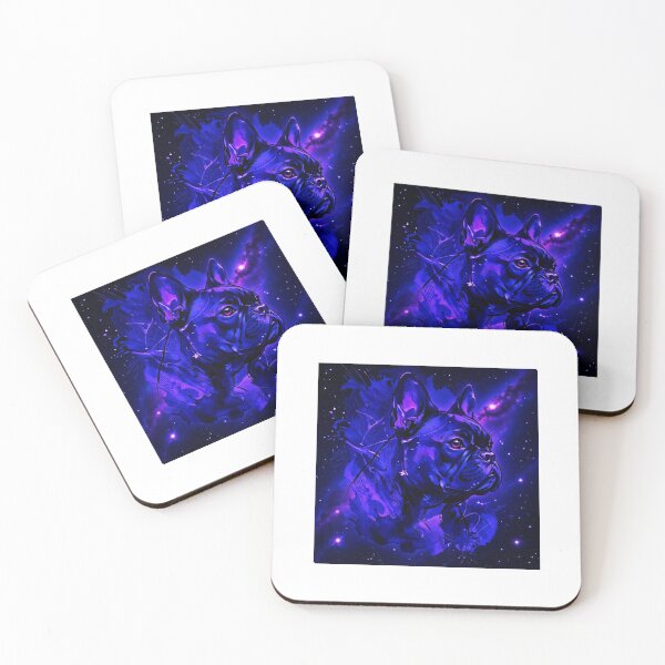 Item preview, Space Universe Dog Portrait with Stars and Nebula Art designed and sold by shallia.