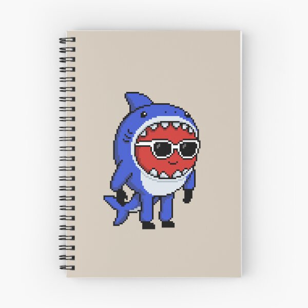Item preview, Apple Pixel in a Shark Costume (BL) designed and sold by White Rim Mates.