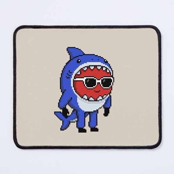 Item preview, Apple Pixel in a Shark Costume (BL) designed and sold by White Rim Mates.