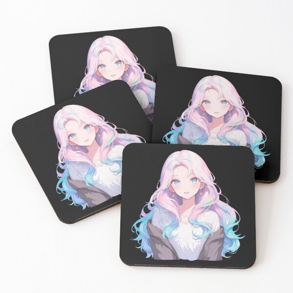 Item preview, Lovely Celeste – Dreamy Rainbow Anime Girl designed and sold by bella-rosa87.