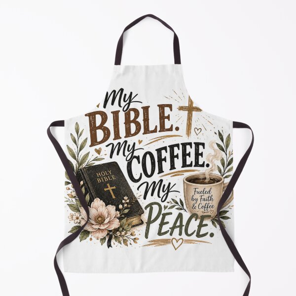 Item preview, My Bible My Coffee My Peace Christian Design designed and sold by ButterflyHolly Resource.