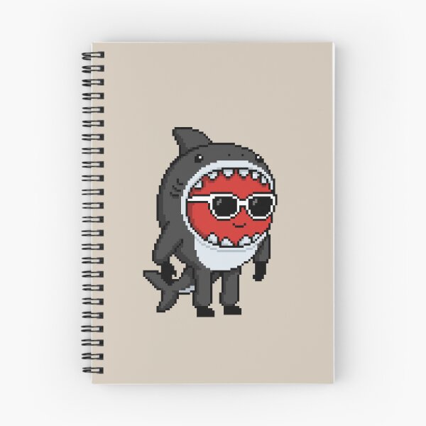 Item preview, Apple Pixel in a Shark Costume (BK) designed and sold by White Rim Mates.