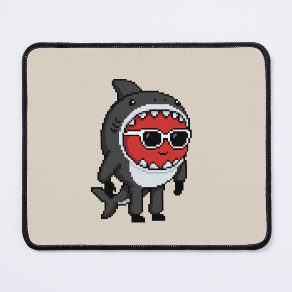 Item preview, Apple Pixel in a Shark Costume (BK) designed and sold by White Rim Mates.