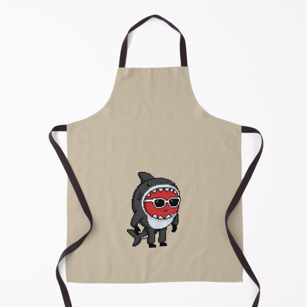 Item preview, Apple Pixel in a Shark Costume (BK) designed and sold by White Rim Mates.