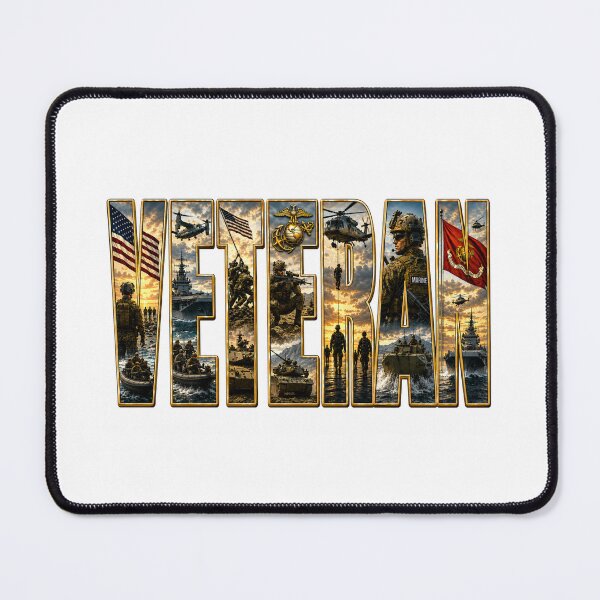 Item preview, VETERAN – Marine Corps Tribute Military designed and sold by Dad Duty Designs.