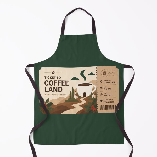 Item preview, Ticket to Coffee Land designed and sold by Lina Khaled.