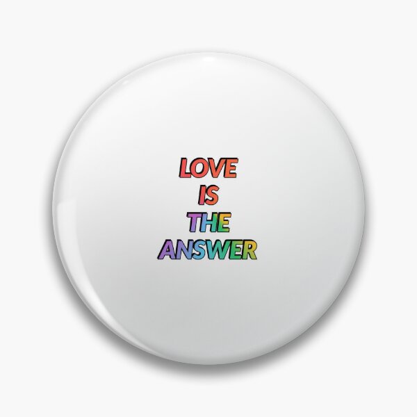 Item preview, Love Is The Answer LGBTQ rainbow gay pride designed and sold by Inspirationmotivation.