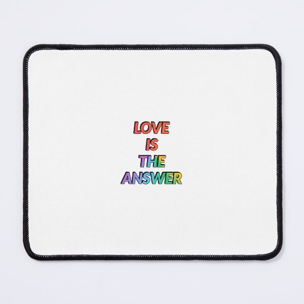 Item preview, Love Is The Answer LGBTQ rainbow gay pride designed and sold by Inspirationmotivation.