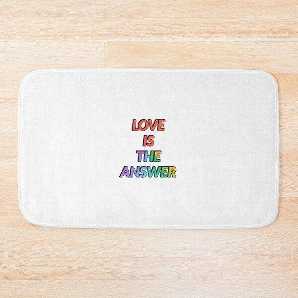 Item preview, Love Is The Answer LGBTQ rainbow gay pride designed and sold by Inspirationmotivation.