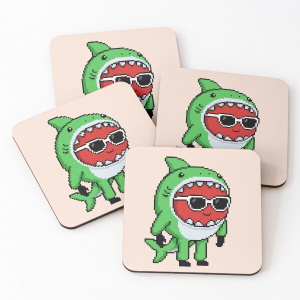 Item preview, Apple Pixel in a Shark Costume (GN) designed and sold by White Rim Mates.