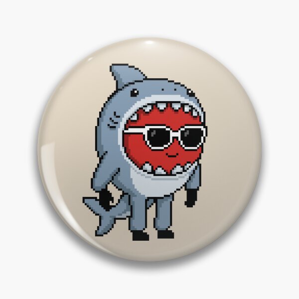 Item preview, Apple Pixel in a Shark Costume (GY) designed and sold by White Rim Mates.