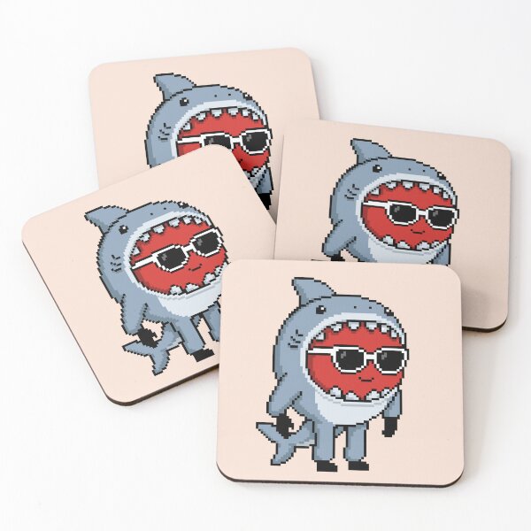 Item preview, Apple Pixel in a Shark Costume (GY) designed and sold by White Rim Mates.