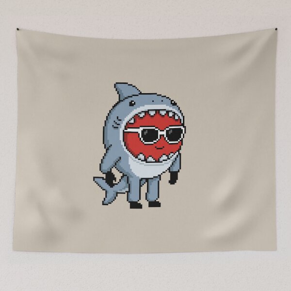 Item preview, Apple Pixel in a Shark Costume (GY) designed and sold by White Rim Mates.