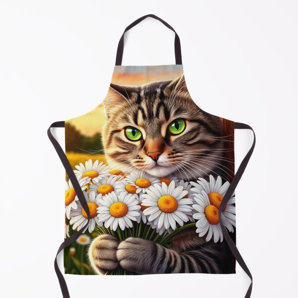 Item preview, Cat and flowers designed and sold by ANVivid.