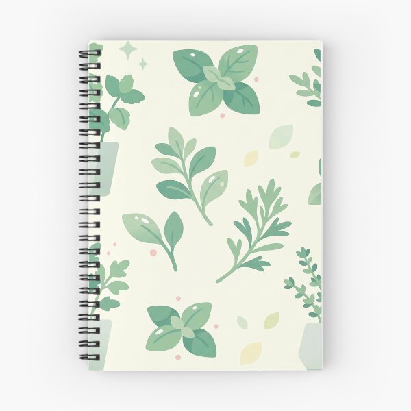 Item preview, Cute Pastel Green Potted Herbs and Leaves designed and sold by Neural Dream.