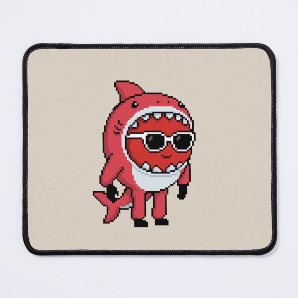 Item preview, Apple Pixel in a Shark Costume (RD) designed and sold by White Rim Mates.