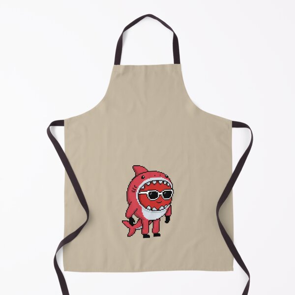 Item preview, Apple Pixel in a Shark Costume (RD) designed and sold by White Rim Mates.