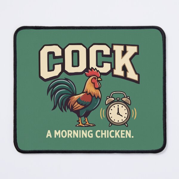 Item preview, Funny Cock A Morning Chicken Rooster Alarm Clock Joke designed and sold by Amir Faysal.