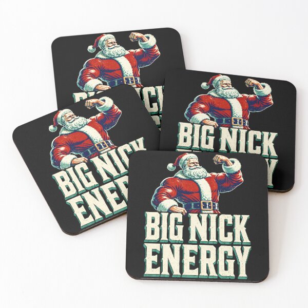 Item preview, Big Nick Energy Muscular Santa Christmas Humor designed and sold by Victor Shadehorn.