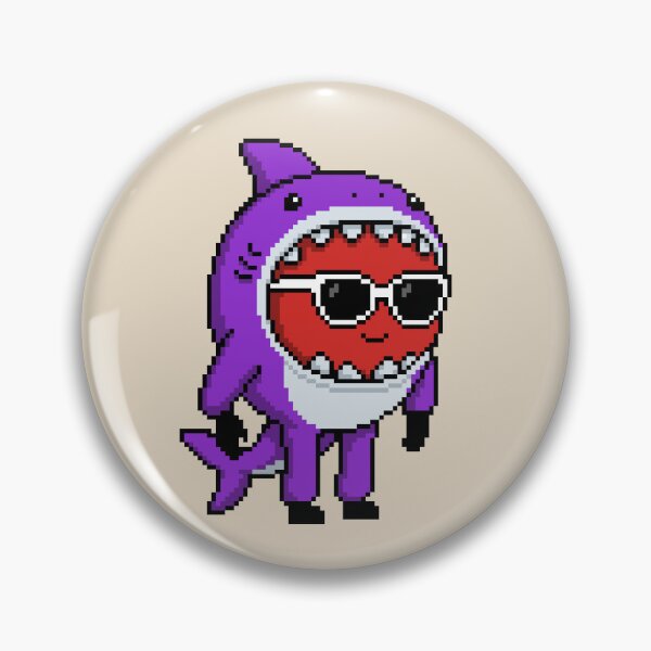 Item preview, Apple Pixel in a Shark Costume (PP) designed and sold by White Rim Mates.