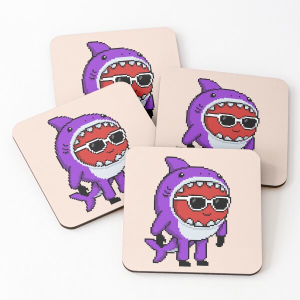 Item preview, Apple Pixel in a Shark Costume (PP) designed and sold by White Rim Mates.