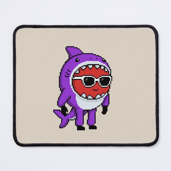 Item preview, Apple Pixel in a Shark Costume (PP) designed and sold by White Rim Mates.