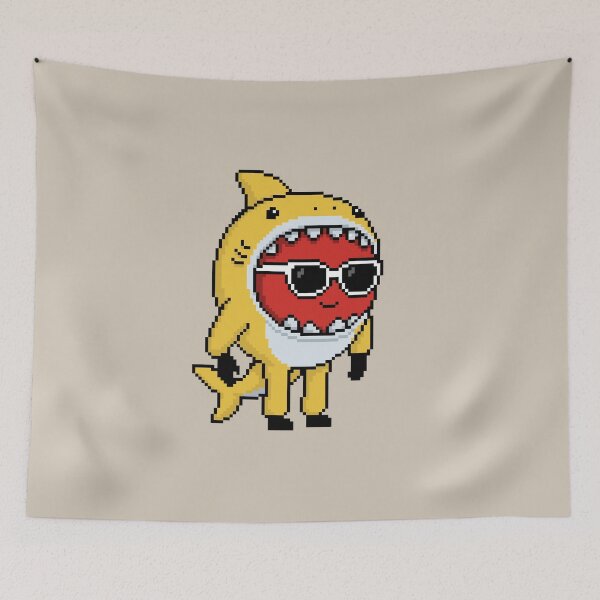 Item preview, Apple Pixel in a Shark Costume (YL) designed and sold by White Rim Mates.